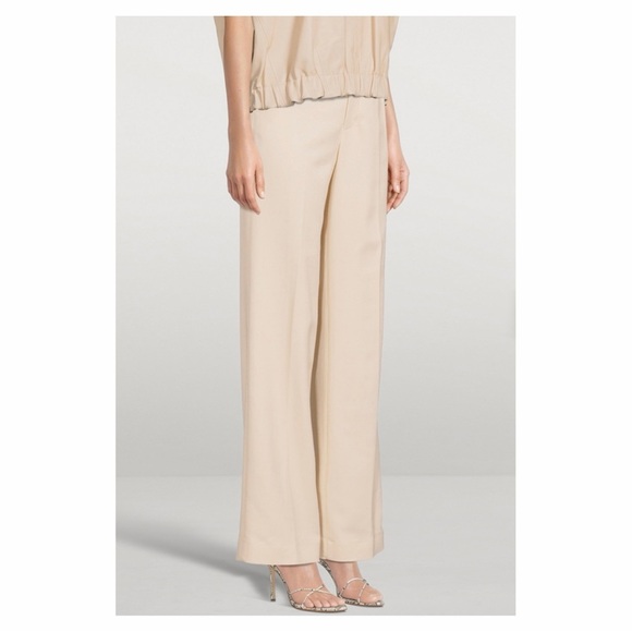 LOULOU STUDIO • Nadym Stretch-Twill Straight-Leg Trousers in Cream - Picture 1 of 10